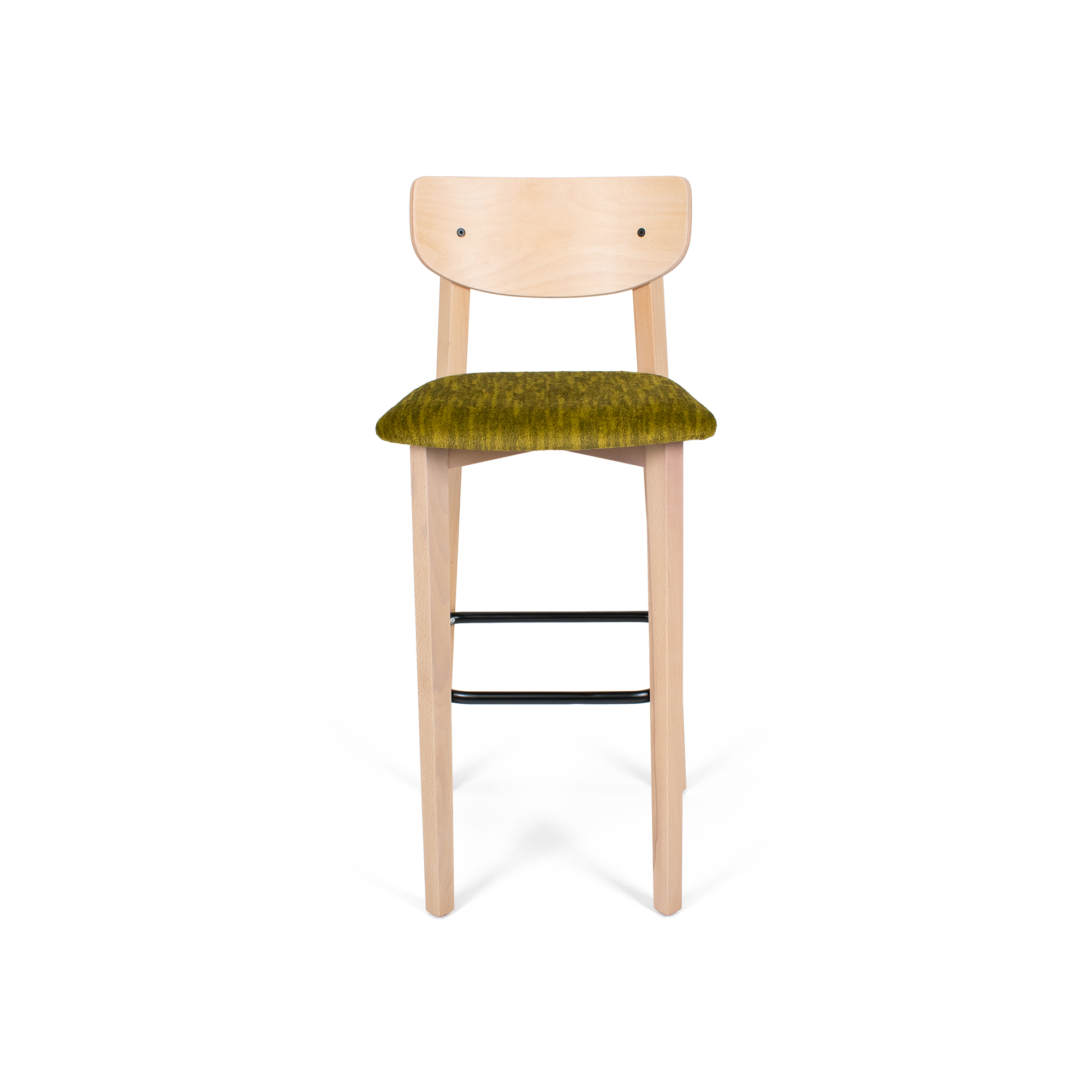 Izmir Natural Wood Bar Stool