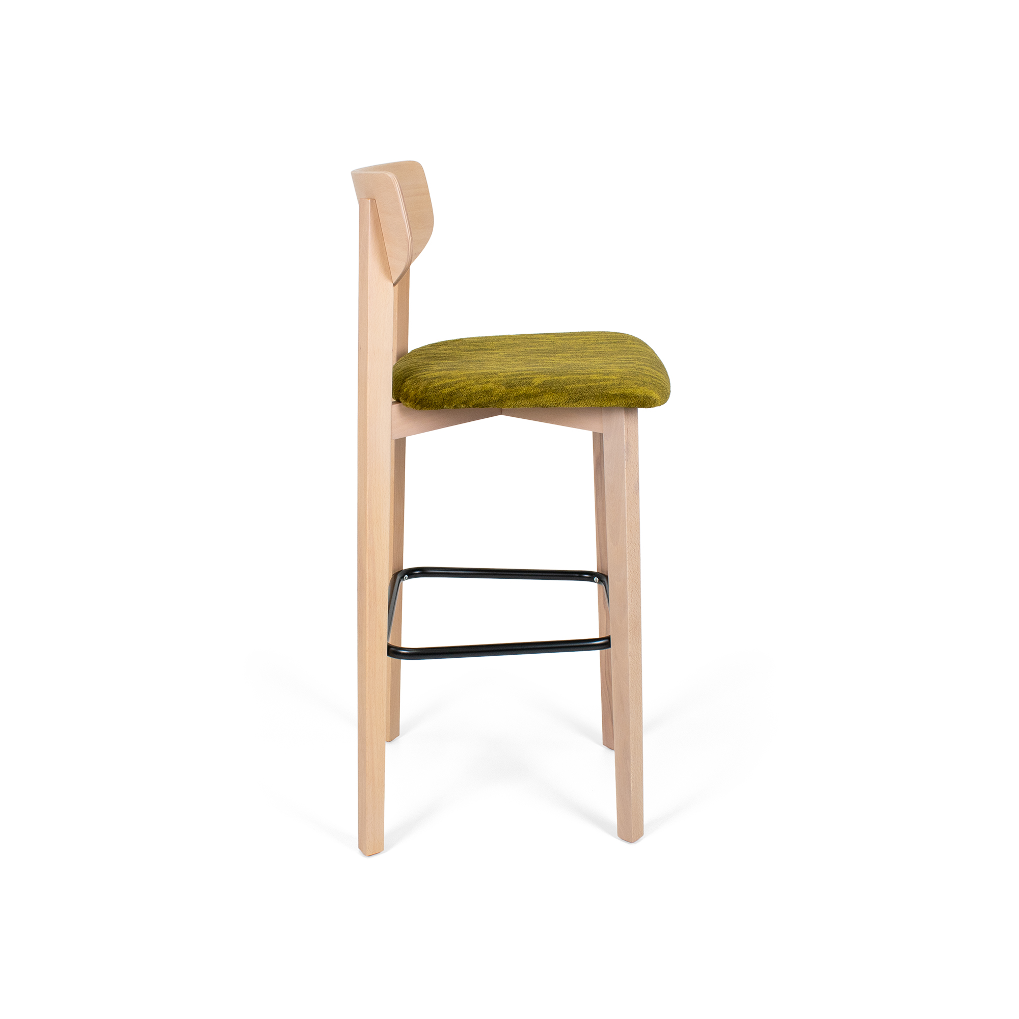 Izmir Natural Wood Bar Stool