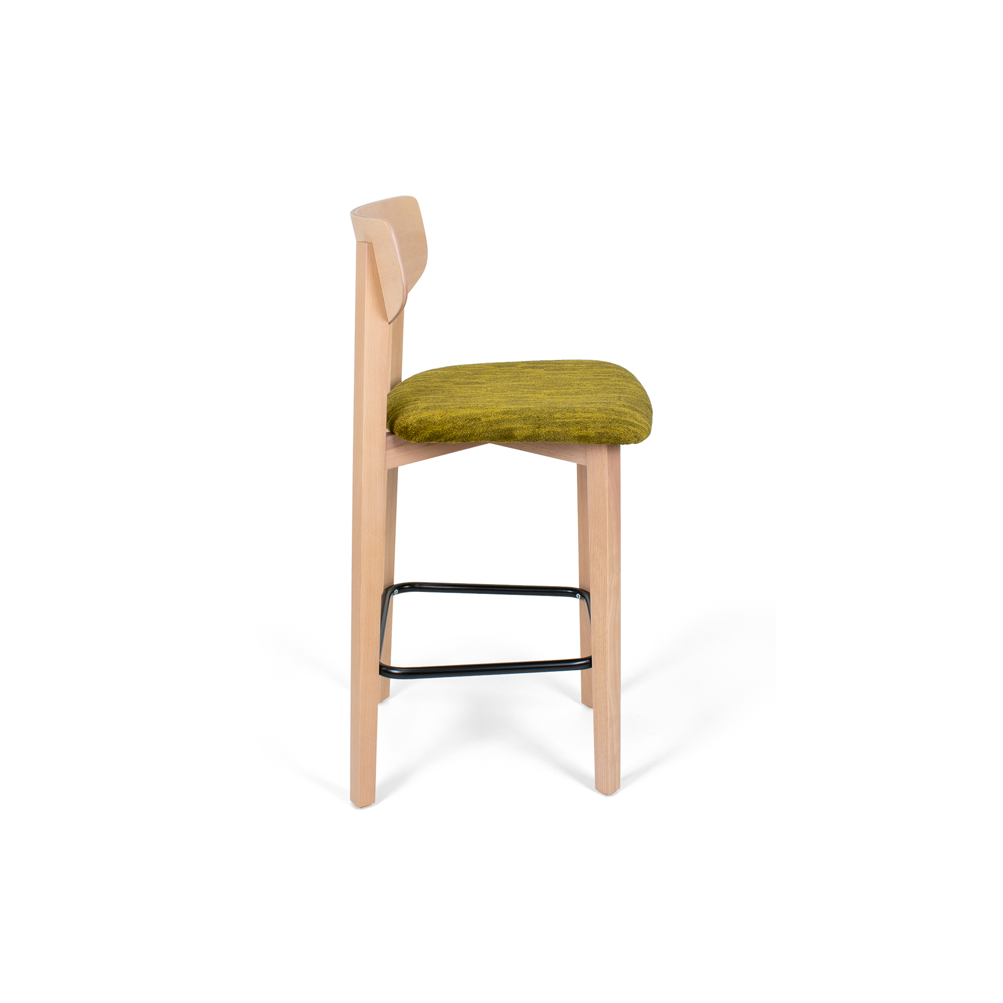 Izmir Natural Wood Counter Bar Stool