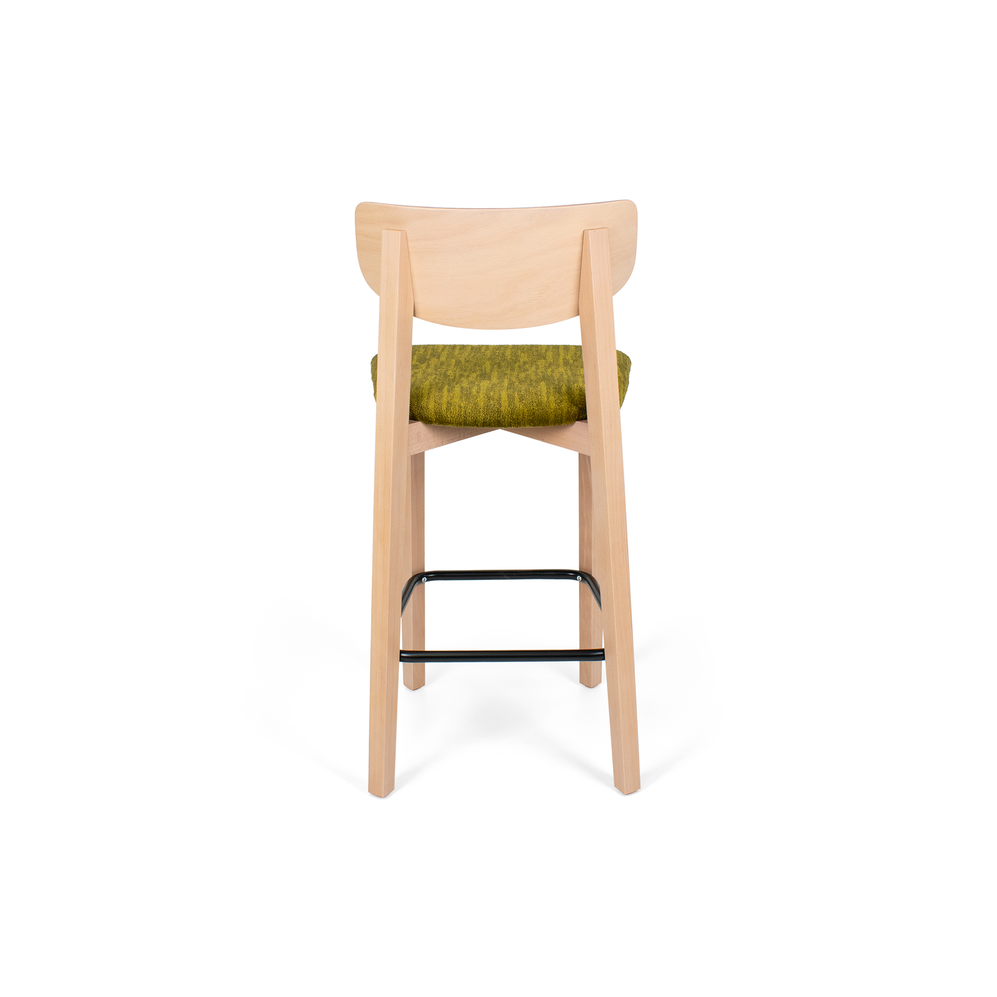 Izmir Natural Wood Counter Bar Stool