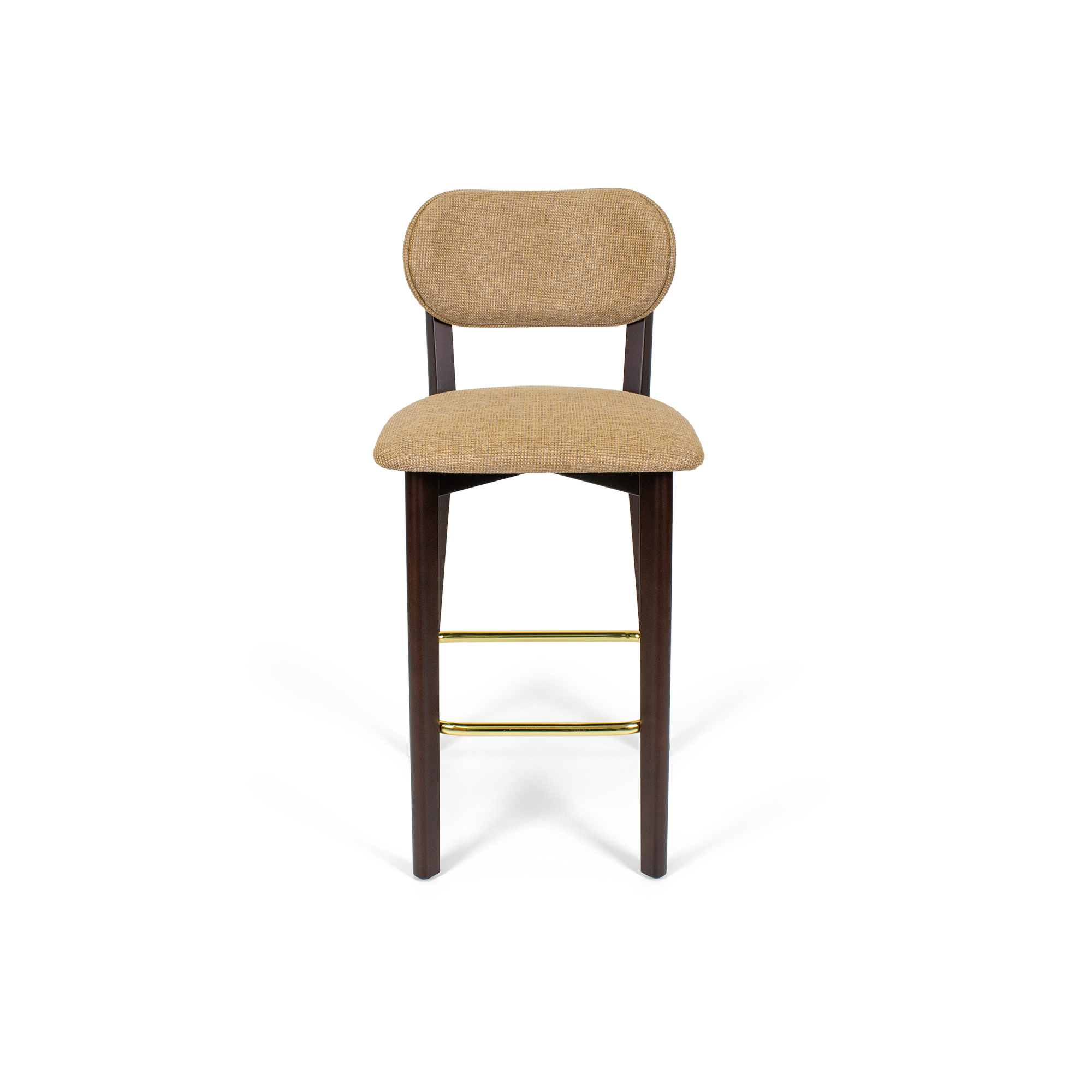 Milan Dark Walnut Wood Counter Bar Stool